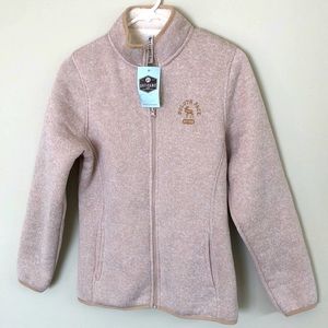 Cream Artisans/Duluth Pack fleece-lined jacket (size S, NWT)